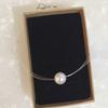 Cadena para Clavícula Lágrimas de Sirena de Joyería Dongdaemun Coreana Hilo de Pescar Transparente Circonita Invisible Perla Collar para Mujer Celebridad de Internet