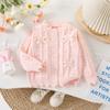 Cárdigan Suéter para Niña Top Tejido Nuevo para Bebé Vestido Puff de Malla Elegante Vestido Suéter de Moda Estilo Coreano