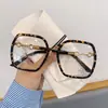 Novos Óculos de Sol de Verão Femininos de Alta Qualidade com Armação Grande Proteção UV Lentes Transparentes Mesmo Estilo Armação para Rosto Grande Emagrecimento Rack de Óculos Atacado