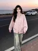 Sudadera de Marca de Moda Estilo Americano a Rayas con Cuello Alto y Estampado de Estrellas para Mujer, Chaqueta Deportiva Casual Otoño e Invierno, Novedad Otoño 2026