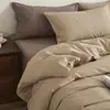 Juego de cuatro piezas de algodón puro lavado vintage 100% algodón sábana bajera funda nórdica sábana encimera juego de ropa de cama de tres piezas para estudiantes 1.8