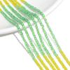 Grânulos de cristal multicolor em gradiente de 2mm, contas soltas para DIY, contas de abacaxi, material de contas artesanais, acessórios para pulseira