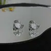 Pendientes de Plata de Ley S925 con Forma de Corazón Plegado, Diseño de Nicho, Gama Alta, Pendientes Personalizados para Mujer, Lujo Ligero, Pendientes Versátiles