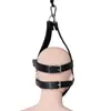 Acessórios de Cabeça de Couro Produtos para Adultos, Capuz de Couro Sexy, Brinquedos de Bondage, Faixa de Cabeça Sexy, Produtos Hip-Hop para Casais