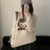 Suéter com estampa de desenho animado para mulheres, soltinho e versátil, novo top de design para primavera, tricô pulôver jacquard doce, moderno