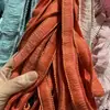 Renda com franjas de fio de algodão, borlas, fio de poliéster espesso, base de algodão, borda, cores fluorescentes, decoração colorida