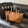 Bolsa de alta qualidade Sense Bag Feminina 2024 Nova Retro Grande Capacidade Bolsa de Ombro Crossbody Bolsa de Classe de Estudante da Moda