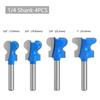 6/6.35/12/12.7mm Cortador de Uñas de Doble Curva Cuchillo de Cajón Tirador de Puerta de Gabinete Cuchillo Fresa para Madera Máquina de Recorte