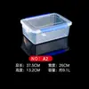 Caja de Almacenamiento de Plástico de Grado Alimenticio para Cocina y Refrigerador, Caja Transparente Blanca Grande de Capacidad Comercial con Tapa, Cuidadosamente Seleccionada