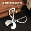 Venta Caliente Tijeras para Puro de Acero Inoxidable de Doble Filo Mini Tijeras Portátiles para Puro Filoso Cortador de Metal Accesorios para Fumar