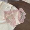 Pure Desire Forest ~ Cuecas Finas Transparentes de Seda Gelo Sexy Renda Vazada Malha Cintura Baixa Sem Marcas Roupa Íntima para Mulheres