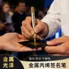 Pluma Artesanal Metálica Firma de Celebridades Firma de CD Pluma de Firma Color Oro Plata Cobre para Tarjetas de Felicitación Marcador para Manualidades