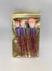 Kit de 10 pincéis de maquiagem transfronteiriço, cabo de cristal com lantejoulas, pincel de fibra para rosto e olhos, ferramentas de beleza coloridas