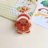 Clips para notas adhesivas con temática navideña, con un lindo diseño de Santa Claus, hechos de acrílico y material PP, para organizar papeles y guardar artículos