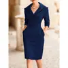 Nuevo Vestido Elegante Europeo y Americano de Amazon para Adelgazar y Ceñir la Cintura