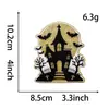 Parches Bordados Estilo Gótico de Halloween Fantasma Calabaza Calavera Bruja Parches Termoadhesivos para Ropa y Bolsos DIY