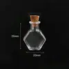 Atacado do Fabricante Mini Garrafa de Vidro Transparente para Deriva, Garrafa dos Desejos, Pequena Garrafa de Vidro com Rolha, Garrafa Pingente, Frasco de Perfume, Pingente para Celular