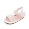 Zapatos de bebé 0-1 años niña sandalias tejidas de flor pequeña zapatos para niños pequeños babyshoes BSK3224