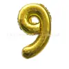 Globos Digitales Versión Americana de 32 pulgadas Globos de Película de Aluminio Oro Plata Decoración para Fiesta de Cumpleaños Boda Día de Año Nuevo Venta al por Mayor