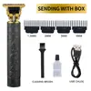 Cuchillo de Talla para Corte de Pelo Estilo Barbería Personalizado, Cortapelos Eléctrico Recargable para Uso Doméstico, Herramienta para Cabeza Rapada para Hombres Adultos