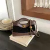 Bolso de mano retro estilo pequeña fragancia transfronterizo versátil textura de alta calidad bandolera tipo sobre bolso cruzado de moda con cadena de rombos