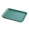 Bandeja de Paja de Trigo Estilo Nórdico Ins Bandeja Rectangular de Plástico para Uso Doméstico Taza para Empanadillas Taza de Té Plato Plato de Frutas