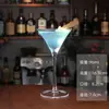 Jin Mingxuan Copa de Cóctel acampanada japonesa de Cristal sin plomo Copa Martini de Cuerno Copa Martini Triangular Alta