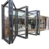 Partición Plegable Antiapretón de Alta Resistencia para Tiendas, Patios Acristalados, Balcones, Villas, Puerta Corredera de Aleación de Aluminio y Vidrio Personalización