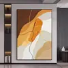Pintura Decorativa Moderna de Entrada de Luxo Leve Mural para Parede de Fundo de Sofá na Sala de Estar Arte Abstrata Pintura Grande de Chão para Pendurar em Casa