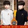 Y2556 # Tops Térmicos para Niños Caricaturas Nuevo Otoño e Invierno Camisetas Base Camisetas de Manga Larga de Cuello Alto Medio para Niños