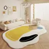 Tapete Estilo Creme Francês Moldado Sala de Estar Sofá Mesa de Centro Cobertor Caxemira Cobertor de Cabeceira Quarto Tapete Completo