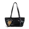 Bolso Grande de Cuero Tratado con Aceite Estilo Retro para Mujer 2026 Otoño/Invierno Nuevo Bolso de Hombro Simple para el Trabajo Bolso de Mano Relajado