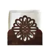 Porta-pañuelos de madera con girasol tallado creativo para coche, dispensador de pañuelos de escritorio, decoración de mesa de restaurante