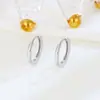 Pendientes Redondos Versátiles de Plata de Ley S925 Joyería de Nicho Personalizada Pendientes Octagonales Pendientes Elegantes Joyería para Mujeres