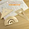 Régua de Latão Vintage 15cm Versão Espessada Régua de Cobre Estudante Escritório Portátil Triângulo de Desenho e Rascunho