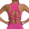 Chaleco de Yoga con Almohadilla en el Pecho para Mujer, Chic Chica Caliente, Espalda Bonita, Top Corto Deportivo a Forma de I a Prueba de Impactos para Correr