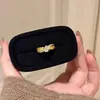 Anillo de Trigo Trenzado Exquisito de Lujo Ligero con Forma de Gota de Agua, Anillo de Diamante Vintage Francés de Rango Alto para Mujer