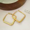 Pendientes metálicos retro para mujer en Europa y América, pendientes geométricos exagerados, diseño de nicho, lujo ligero, alta gama, pendientes de temperamento