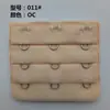 Hebilla de extensión de Bra de acero inoxidable de tres filas y tres botones hebilla de extensión de lencería de tres filas y tres botones fábrica directa gran favorablemente