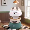 Decoración de escritorio de juguete auténtica y moderna, serie de cajas ciegas activadas por luz, figura de dibujos animados de bebé lindo rebotando