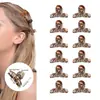 Set Versátil Mini Cruz de 12 Piezas Pinzas Pequeñas Pinzas Pequeñas Pinzas Laterales para el Cabello Pinzas de Personalidad para el Flequillo