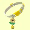 Nuevo Collar Anillo para Gato Collar con Campana de Flor Pequeña para Mascota Transfronterizo en stock Suministro