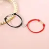 Pulsera Personalizada Creativa para el Día de San Valentín Pareja Rezando Corazón de Durazno Piedra de Succión Cuerda de Mano Pulsera de Pareja Grabado Regalo para Mujeres