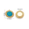 Joyería Transfronteriza Collar Sencillo Colgante Accesorios para Mujer Sol Sonriente Cadena para Suéter Colgante Acero Inoxidable Joyería Versátil