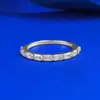 Anillo de Plata S925 Mu Jing Jewelry Anillo Geométrico Mini Diamante de Alto Carbono Anillo Simple de Moda para Mujer Transfronterizo AliExpress