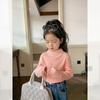 [En stock, suéter para niñas 2025, nueva ropa para niños, suéter con orejas de madera para niños, versátil, informal, de manga larga para bebés]