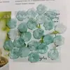 Estéreo Simulado Gradiente de Dos Colores Hoja de Loto Hoja Acrílica DIY Pendientes Hechos a Mano Material para Tocado Venta al por Mayor