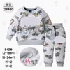 Sudadera de Otoño Nueva de Cuello Redondo Transfronteriza Material Ropa para Bebés y Niños Traje de Dos Piezas Traje Deportivo Casual [Mayoreo]