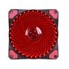 Atacado Vermelho Azul Verde 15 luzes LED chassi luminoso ventilador máquina de mesa chassi principal 12cm ventilador luminoso 12025