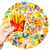 Compra Directa Transfronteriza de 56 Pegatinas de Pintura al Óleo de Colores Cálidos, Animales de Dibujos Animados, Comida, Decoración Estilo Ins, Pegatinas de PP de Amazon